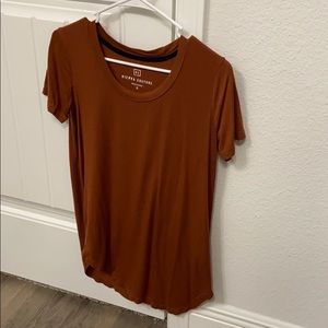 Buckle deep orange shirt